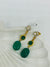 925 silver onyx drop earrings