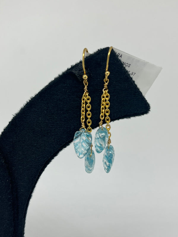 925 silver leaf earrings