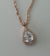 925 silver rose goldpendant with chain