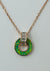 925 silver rose gold pendant with chain