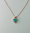 925 silver rose gold pendant with chain