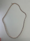 925 silver cz chain with rose gold polish