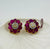 925 silver flower earrings