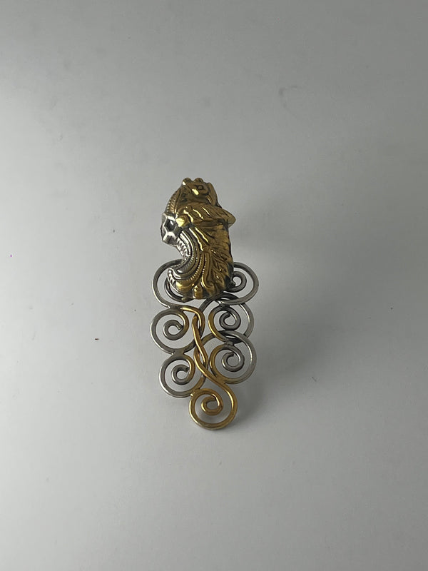925 silver peacock design earrings