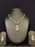 Ivika Green Amethyst Teardrop Necklace Set