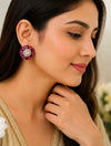 925 silver flower earrings
