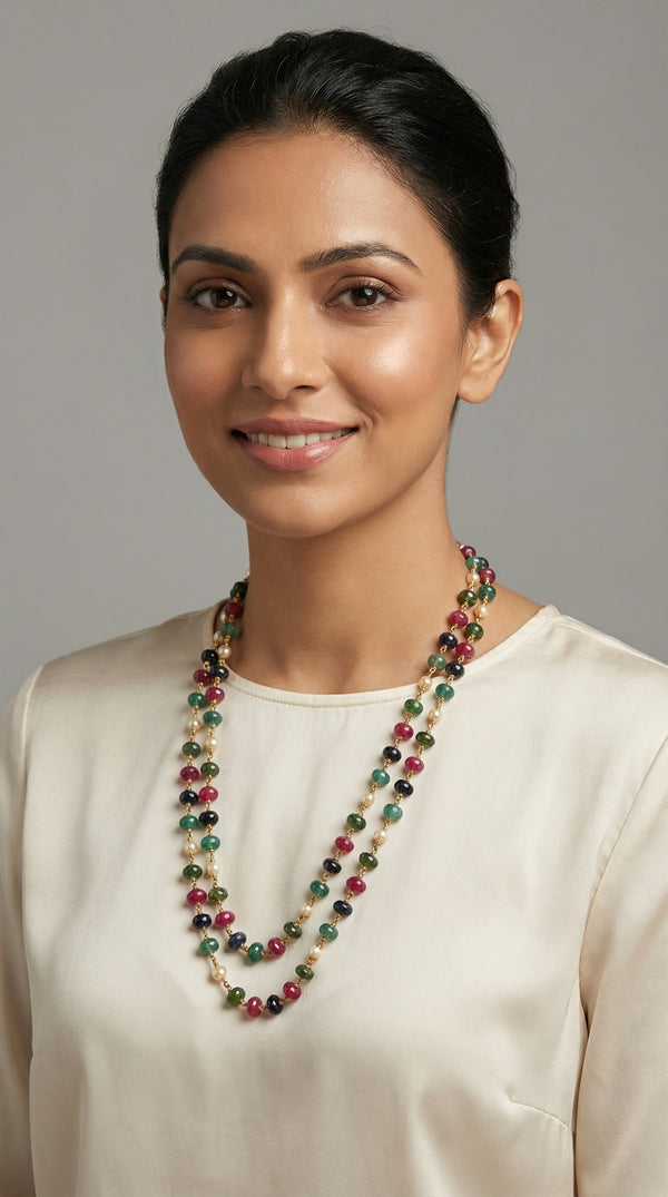 925 silver multicolour mala